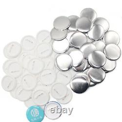 Universal Badge Machine Button Maker Machine with 75mm Mold & 300pcs Buttons NEW