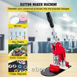 VEVOR Button Maker 1.25 inch Button Badge Maker 32mm ins Punch Press Machine