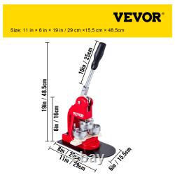 VEVOR Button Maker 2.28 Button and Badge Maker Machine Create Professional But