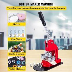 VEVOR Button Maker 58mm Badge Maker Machine 2.28 inch Badge Punch Press Pin