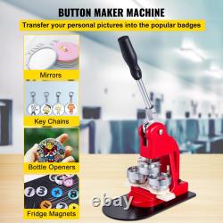 VEVOR Button Maker 58mm Badge Maker Machine 2.28 inch Badge Punch Press Pin Butt