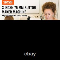 VEVOR Button Maker Machine Badge Pin Machine 3 75MM 500 Free Parts Press Kit