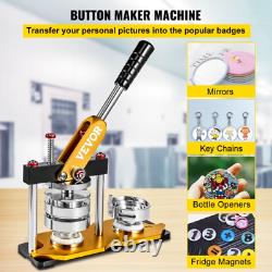 VEVORbrand Button Maker 75 Mm Rotate Button Maker 3 Inch Badge Maker Punch X3
