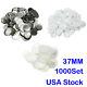 1000 Sets 37mm Abs Blank Badge Pièces Fournitures Pour Bouton Machine Bricolage Usa