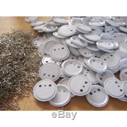 1000pcs 58mm Blank Pin Abs Badge Fournitures Bouton Pour Badge Bricolage Maker Machine USA