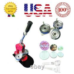 1'' (25mm) Pin Round Bouton Badge Maker Machine Pour Faire Un Bricolage Badge USA Stock