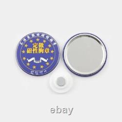 200Pcs 25mm-75mm Étiquettes Magnétiques Vides pour Fabrication de Badges