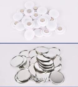 200Pcs 25mm-75mm Étiquettes Magnétiques Vides pour Fabrication de Badges