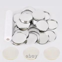 200Pcs 25mm-75mm Étiquettes Magnétiques Vides pour Fabrication de Badges