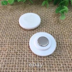 200Pcs 25mm-75mm Étiquettes Magnétiques Vides pour Fabrication de Badges