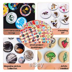 25 / 32mm Badge Presse Faire Bouton Machine Pin Maker Bricolage Craft Cadeau Cutter Cercle