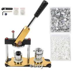 25mm Rotation Button Maker Machine Badge Press With 1000pcs Buttons And 3 Dies