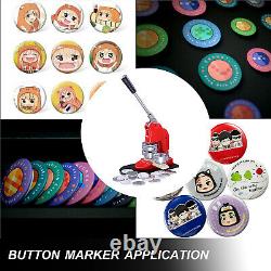 2.95inch Button Maker Badge Punch Press Machine Die Mould Badge Avec 500 Boutons