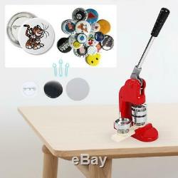 3 Pouces Bouton Fabricant Bricolage Machine + 500 Pièces Badge Punch Pin + Circle Cutter USA