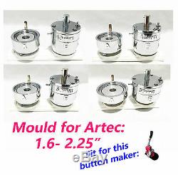 44/58 / 75mm (1 3 / 4or 2 1 / 4or 3) Moule À Matrices Rondes Pour Fabricant De Boutons D’artec-1