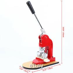 58mm Bouton Maker Punch Machine De Presse Die Mould 500 Pièces D'insigne Outil Rouge