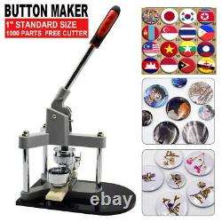 Badge Bouton Maker Machine Pin Punch Press 25/32/37/44/50/58mm Avec Coupe-cercle