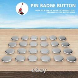 Badge Button Pin Maker Machine, 58mm Die Mould, 1000 Sets Button Parts Supplies