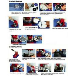Bouton Badge Punch Maker Machine De Presse 1000pcs Bouton Cercle Pièces & Cercle Cutter