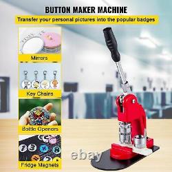 Bouton Maker Machine Badge Pins Punch Press 1000 Pcs Free Parts Cutter Circle