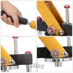Bouton Manuel Badge Maker Machine De Presse Steel Cutter Rotation Tie Bouton Pin Maker