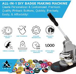 Button Making Machine Pin Maker Fournit Kit 1000 Badges Pin Badges Button Badges