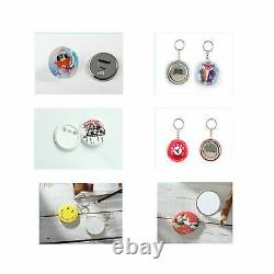 Dawei Badge Punching Die Round Button Mold Avec Abs Diapositive Badge Maker Part Co