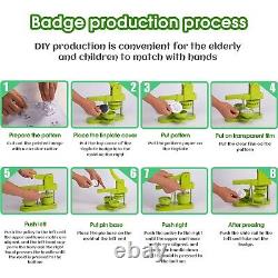 Ensemble de machine de fabrication de badges avec 100 pièces