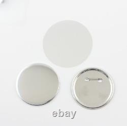 Fabricant de badges et découpeur de cercles en papier avec boutons-épingles aimantés pour réfrigérateur (75 mm)