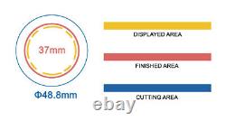 Kit-37mm (1.5) Bouton D’insigne Maker-b400+round Mould+200 Pin Parts+circle Cutter