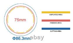 Kit 75mm (3) Bouton D’insigne Maker-1+round Mould+100 Pin Parts+circle Cutter
