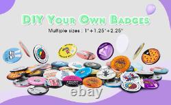 Machine à fabriquer des badges avec 300 pièces de différentes tailles