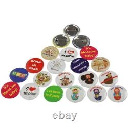 Machine à fabriquer des badges avec bouton en plastique Dawei NWT, ensemble de 100 pièces, coupeur 2 pouces 50 mm