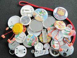 Machine à fabriquer des badges ronds à épingle DIY de 3 pouces (75 mm) + 100 fournitures de boutons en cadeau gratuit