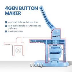 Machine à fabriquer des boutons OKKLVV (4e génération) de 2,25 pouces (58 mm) pour créer des badges ronds à épingle DIY.