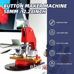 Toauto Bouton Badge Maker 58mm 2-1/4 Pouce Bouton Badge Kit Pins Punch Press Mach