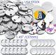 Usa 1000pcs Rond 37mm Fournitures/ Pièces De Fabrication De Badge Diy Avec Épingle Métallique Au Dos