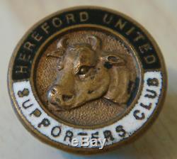United Fc Vintage Hereford Club Supporters Badge Maker W. O Lewis Boutonnières